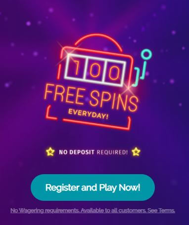 free daily spins welcome bonus